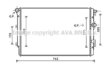 AVA QUALITY COOLING Radiators, Motora dzesēšanas sistēma VWA2324